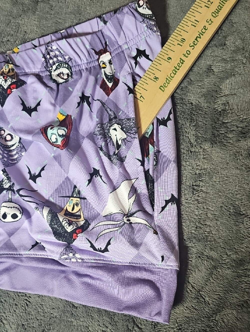 Disney Lavender The Nightmare Before Christmas Short Pajama Set Size L - Picture 8 of 9
